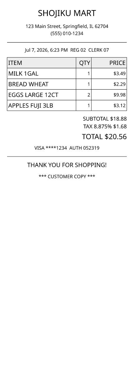 Receipt (80mm thermal, en-US)